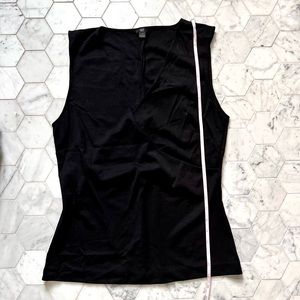 J Crew black knit top size medium. Great for vacation, work or running errands.